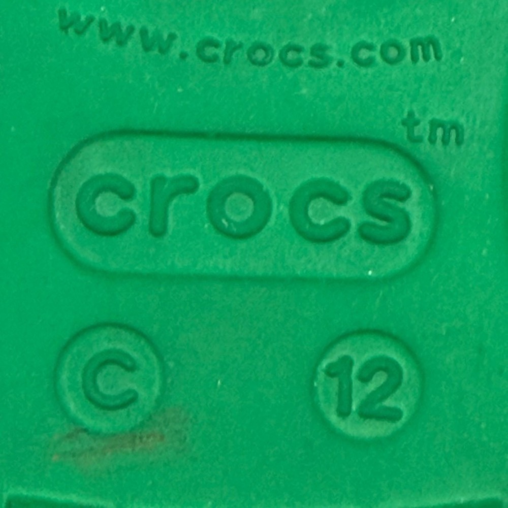 Crocs Kids Christmas Plaid C12 Clogs Red Green Holiday Slip On Shoes - Picture 3 of 12